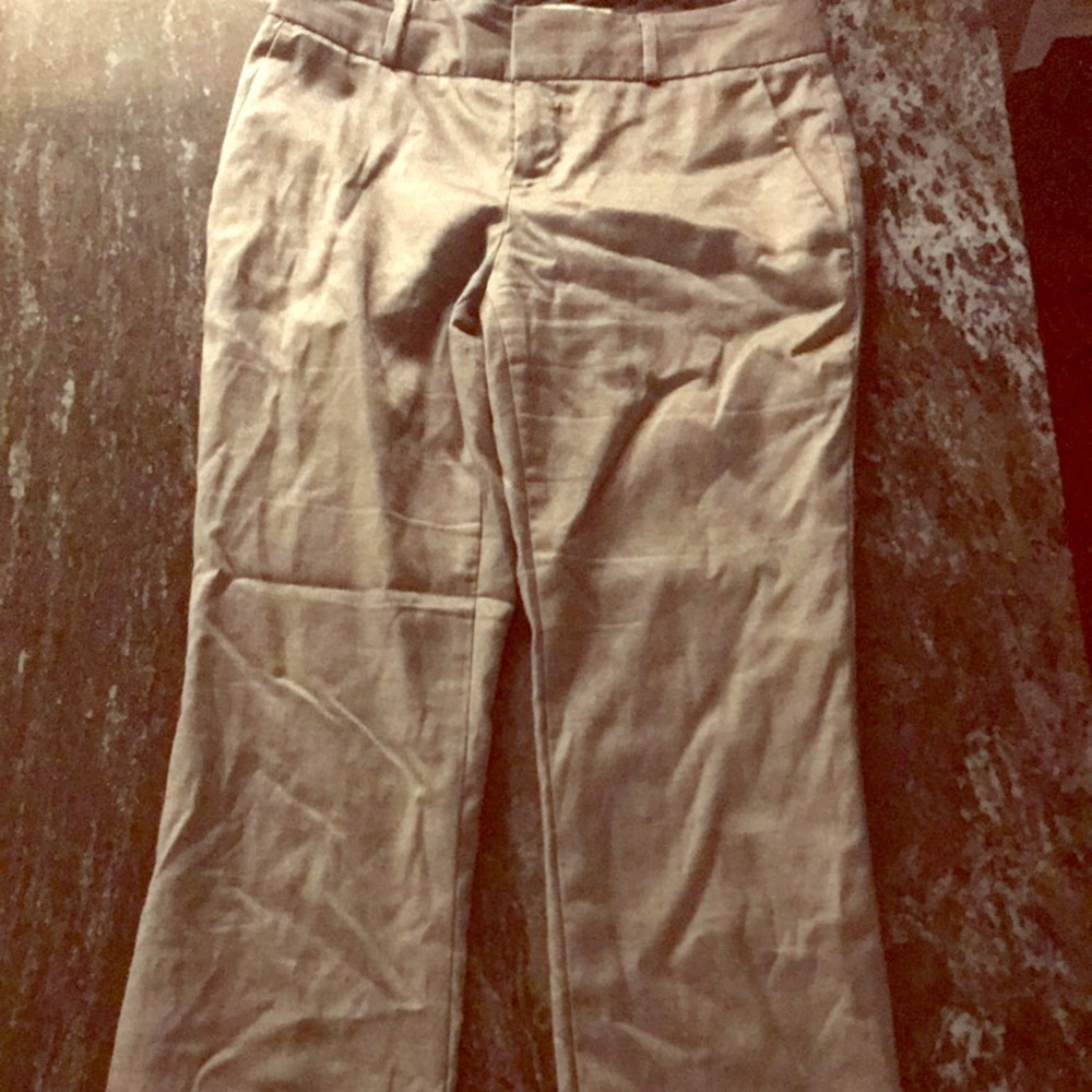 Gray patterned banana dress pants